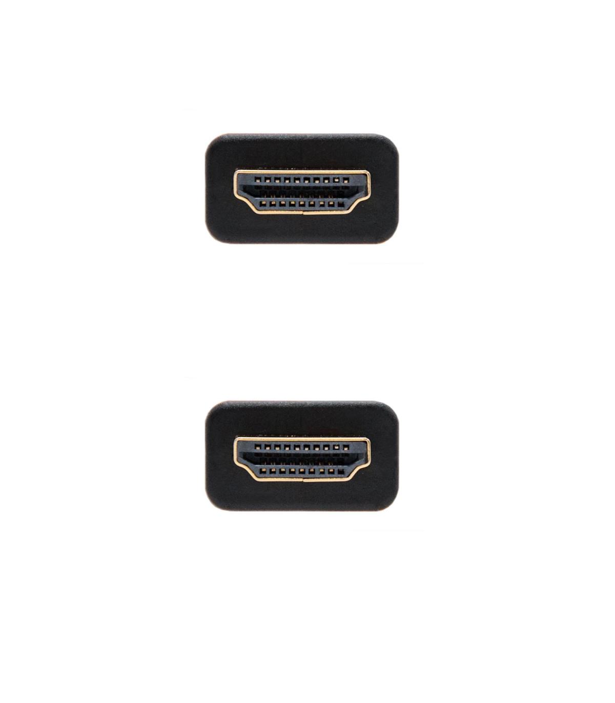 Nanocable Cable HDMI V2.0 4K@60GHz 18 Gbps A M-A M, Negro, 0.5 M.