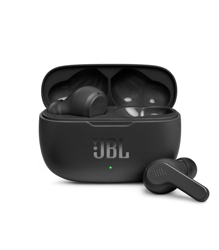 Auriculares Bluetooth JBL Wave 200TWS Con Estuche De Carga  Autonoma 5h  Negros