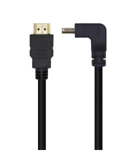 Cable HDMI 2.0 4K Aisens A120-0456  HDMI Macho - HDMI Macho  1m  Negro