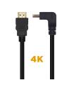 Cable HDMI 2.0 4K Aisens A120-0456  HDMI Macho - HDMI Macho  1m  Negro