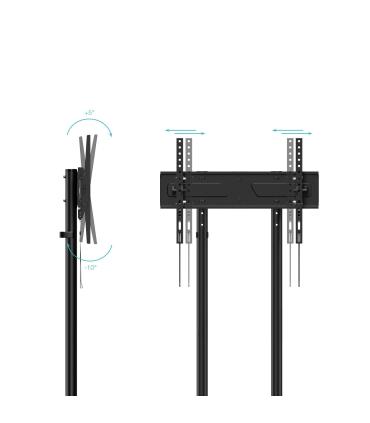 Soporte De Suelo Inclinable Con Ruedas TooQ KEFRN FS1150M-B Para TV De 37-70'  Hasta 70kg