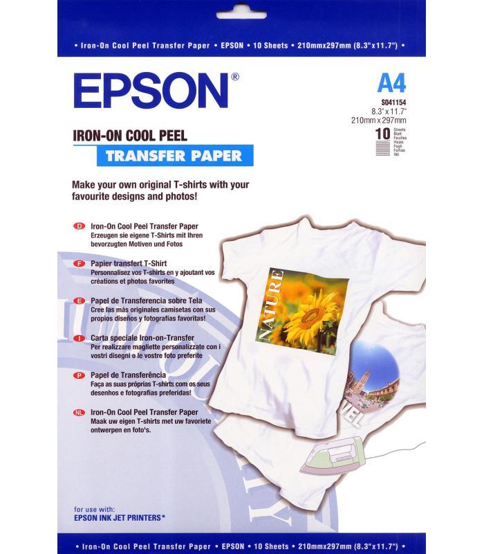 PAPEL COOL PEEL IRON-ON EPSON A4 - 124GR M (100 HOJAS)