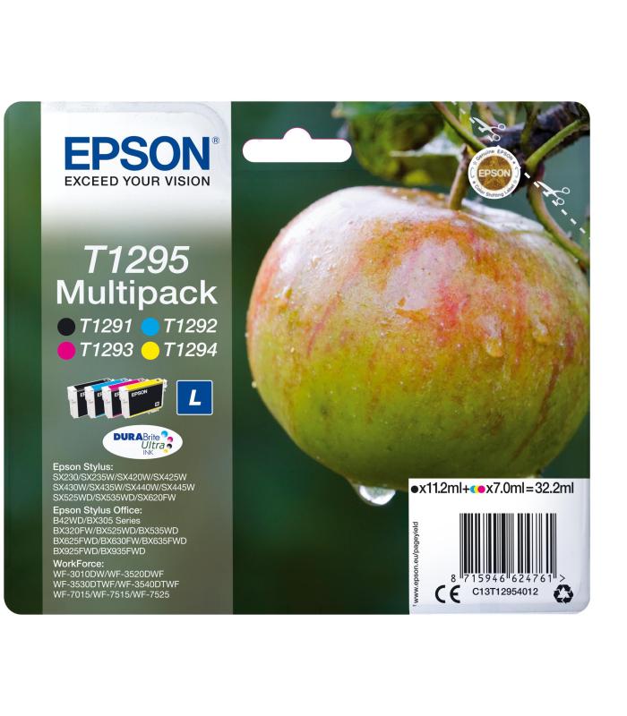 PACK DE CARTUCHOS 4 COLORES (CMYK) EPSON T1295