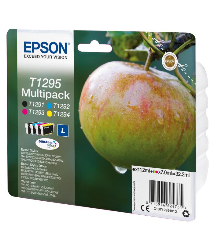 PACK DE CARTUCHOS 4 COLORES (CMYK) EPSON T1295