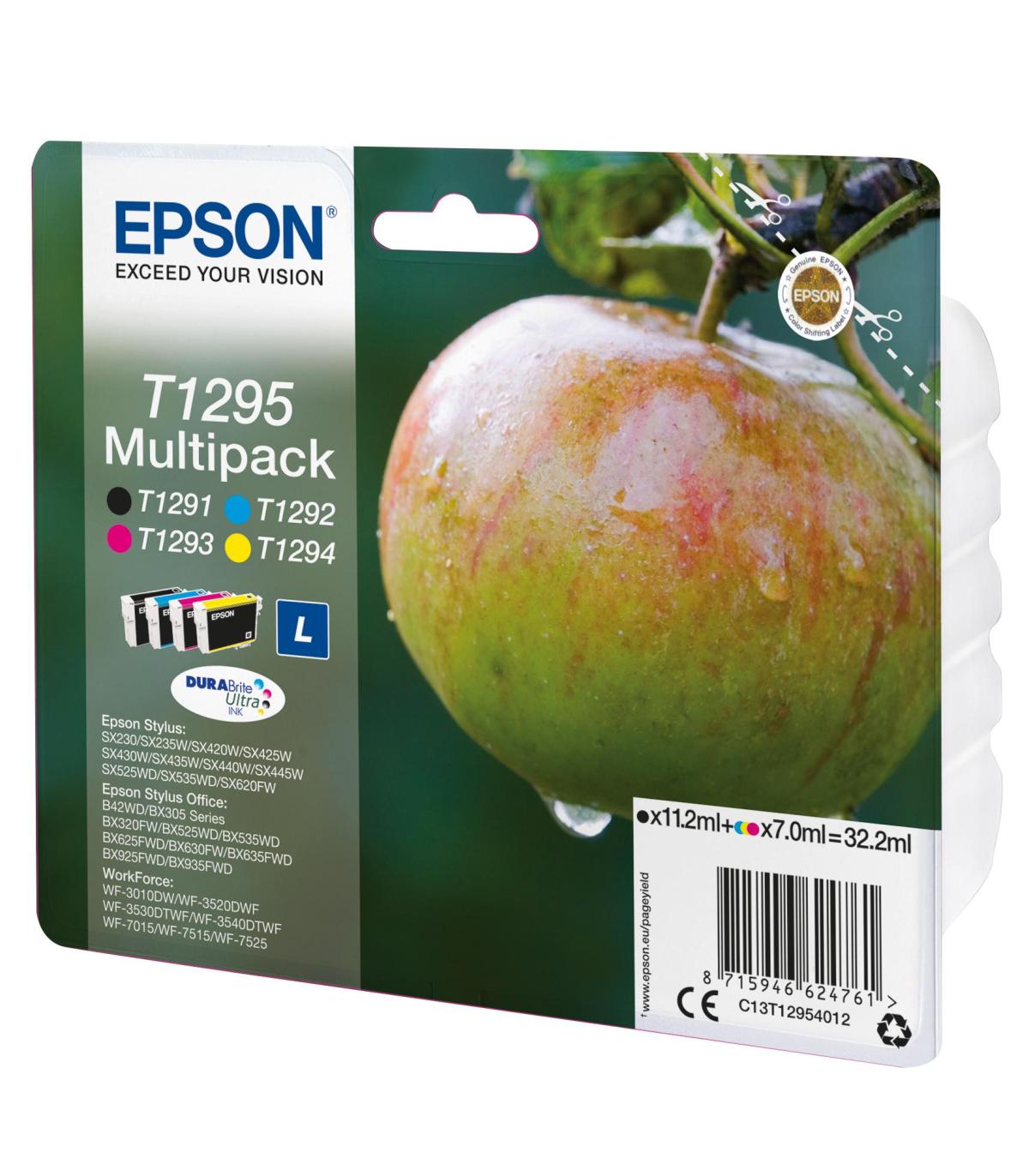 PACK DE CARTUCHOS 4 COLORES (CMYK) EPSON T1295