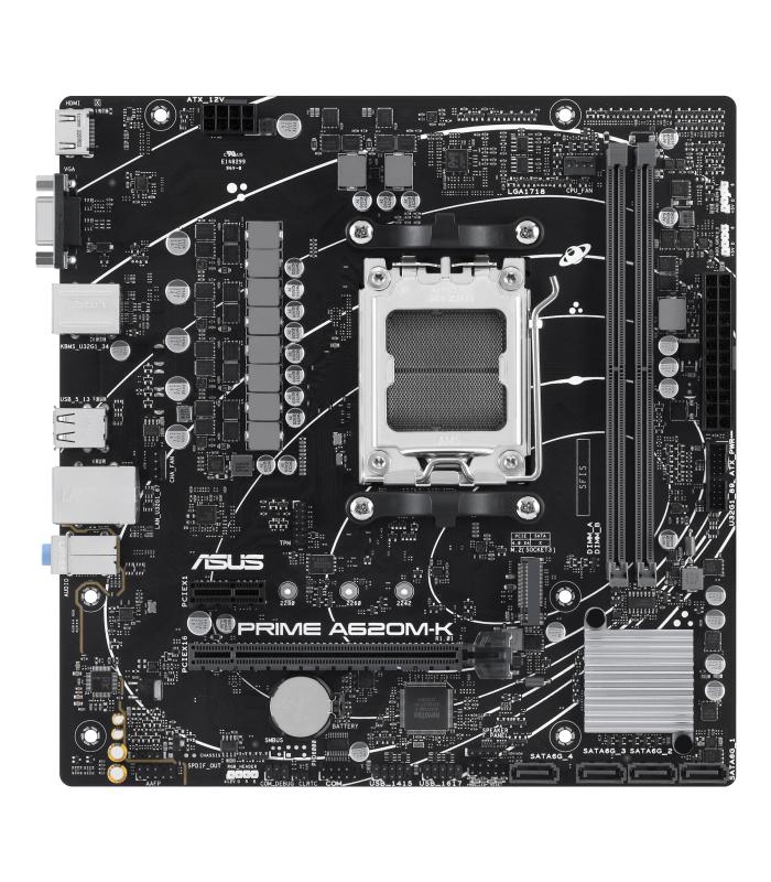 Placa Base Asus Prime A620M-K Socket AM5  DDR5  PCIe 4.0  Micro ATX