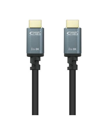 Cable HDMI 2.1 IRIS 8K Nanocable 10.15.8005  HDMI Macho - HDMI Macho  5m  Negro
