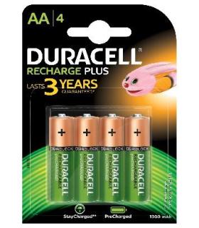 Pack De 4 Pilas AA Duracell HR6-B  1.2V  Recargables
