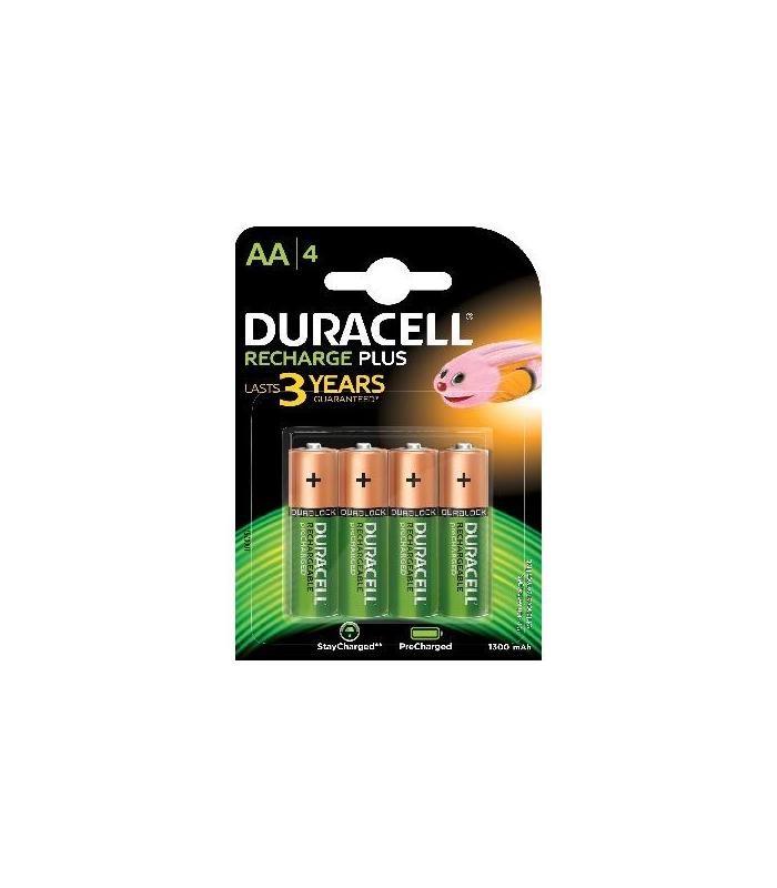 Pack De 4 Pilas AA Duracell HR6-B  1.2V  Recargables
