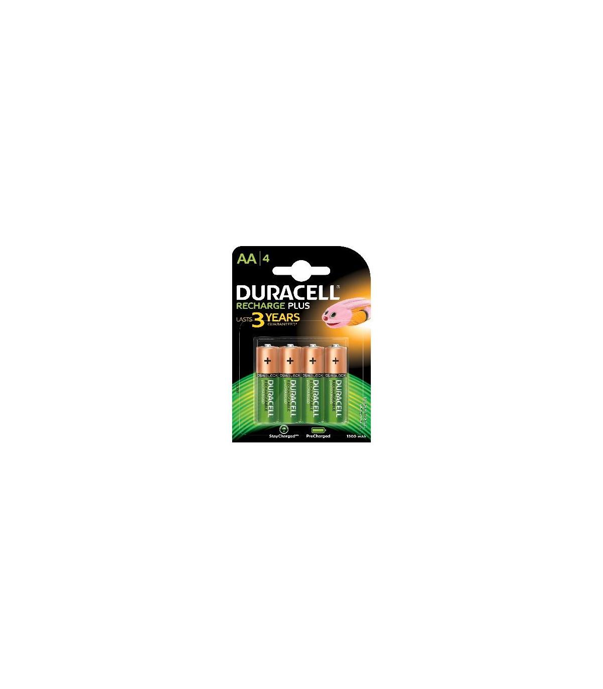 Pack De 4 Pilas AA Duracell HR6-B  1.2V  Recargables