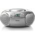 Radio CD Philips AZ127 12  2W  Con Cable  A Pilas  Gris