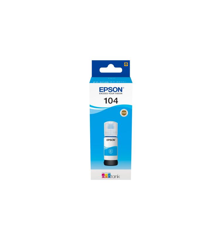 Epson Botella Tinta Ecotank 104 Cyan