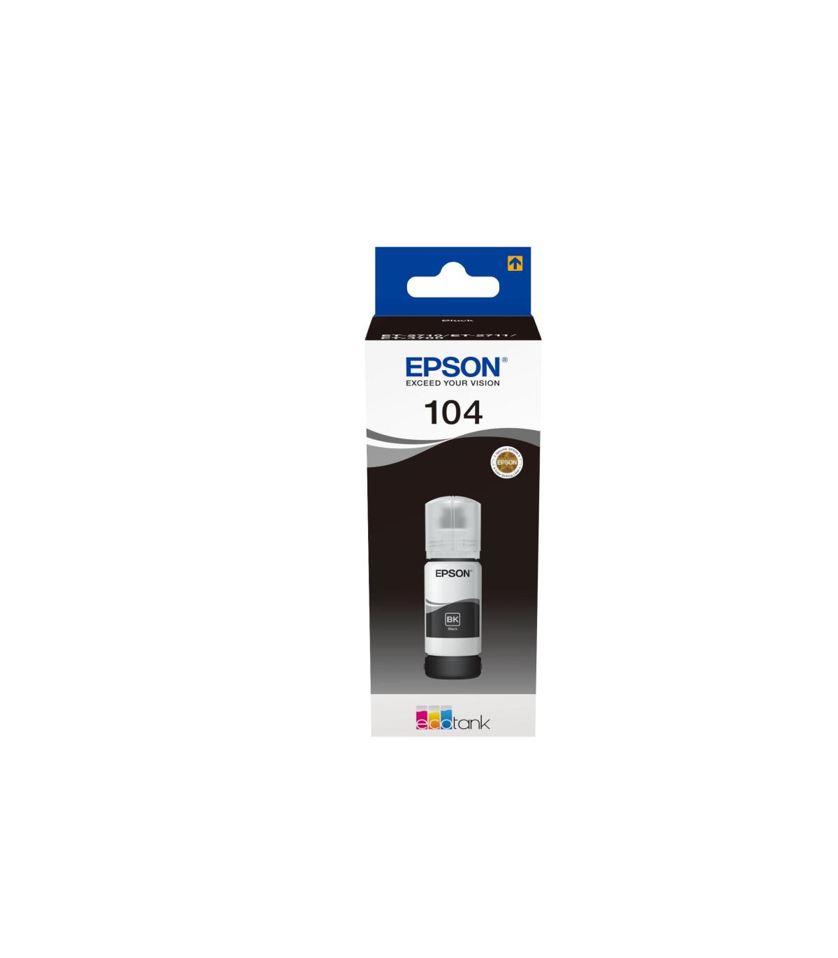 Epson Botella Tinta Ecotank 104 Negro