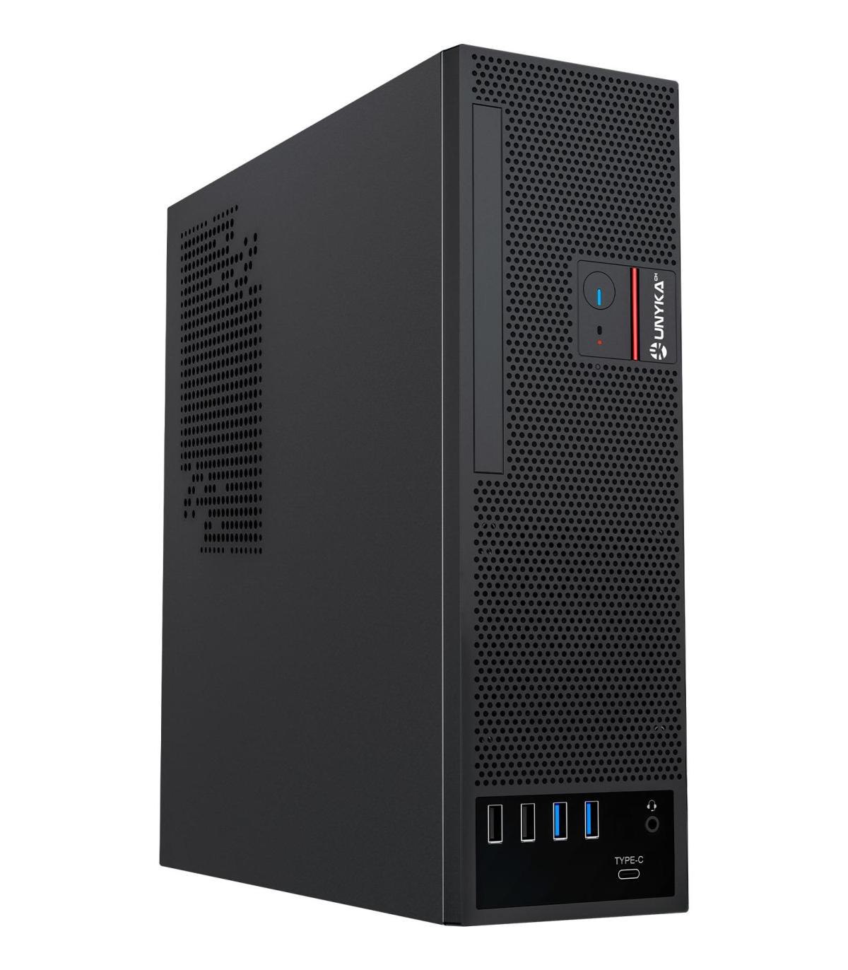 Unyka UK3006 - Caja Sobremesa MicroATX - Slim SFF 8L - 150W - 4 Slots - 2 X 2.5" Int - 2 X USB 2.0 - 2 X USB 3.0 - 1 X USB-C (c