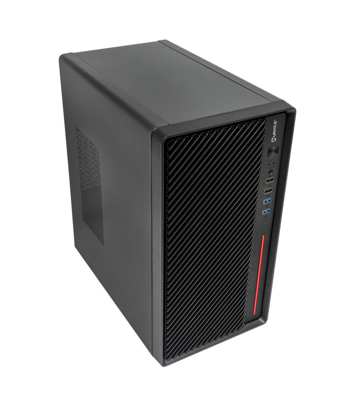 Unyka Numen 300 Pro - Caja MicroATX - Sin Fuente (ATX) - 4 Slots - 1 X 3.5" Int - 2 X 2.5" Int - 2 X USB 2.0 - 2 X USB 3.0 - 2