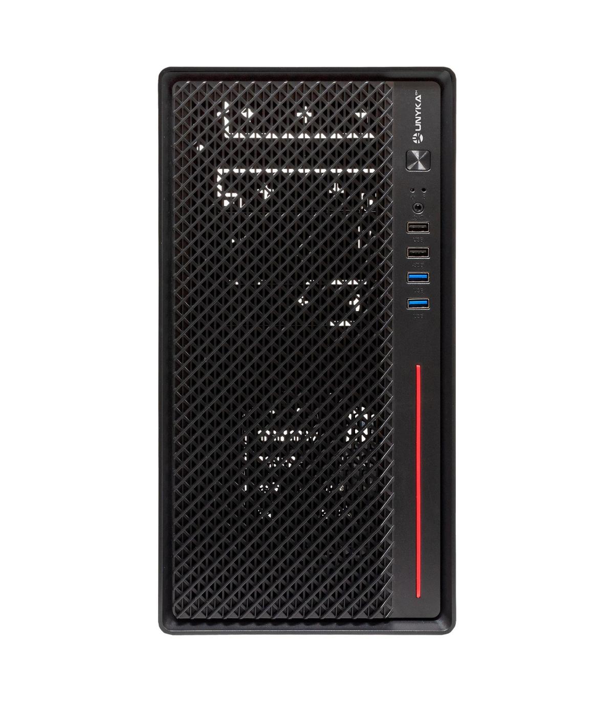 Unyka Numen 300 Pro - Caja MicroATX - Sin Fuente (ATX) - 4 Slots - 1 X 3.5" Int - 2 X 2.5" Int - 2 X USB 2.0 - 2 X USB 3.0 - 2