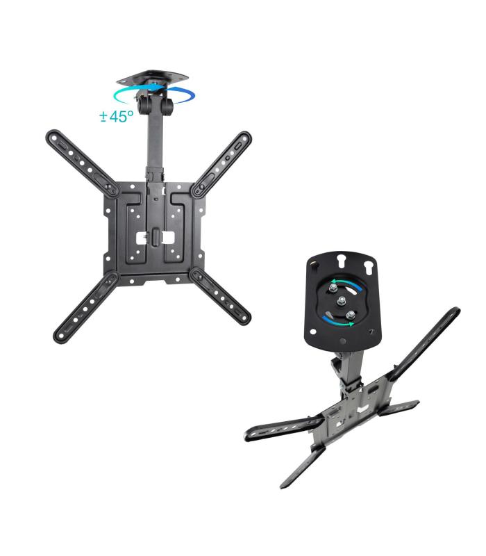 Soporte De Techo Giratorio  Inclinable TooQ LPCE1123TSLI-B Para TV De 23-55'  Hasta 20kg