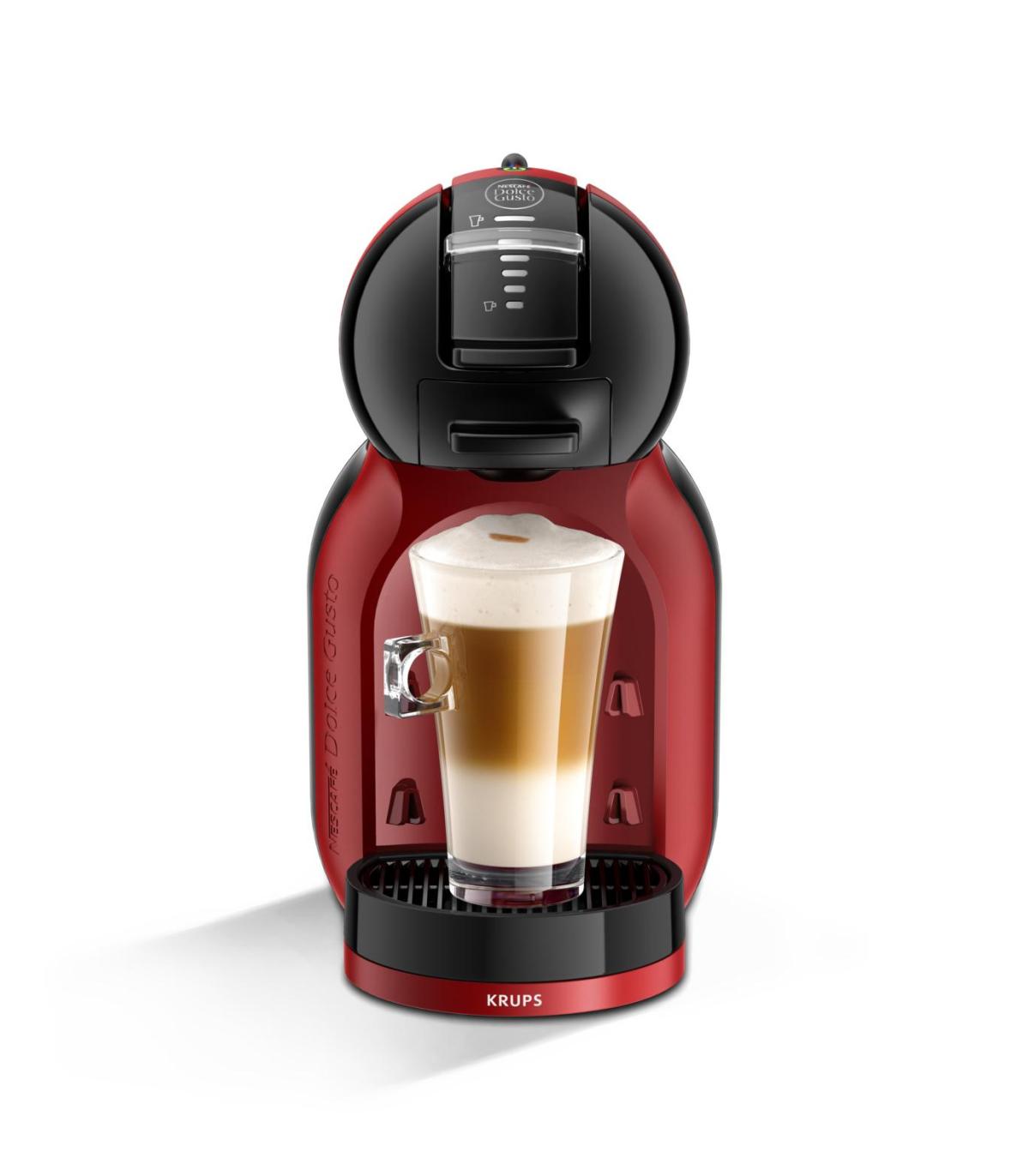 Cafetera De Cpsulas Krups Dolce Gusto Mini Me  1500W  15 Bares  Rojo Cereza