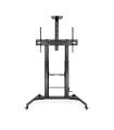 Soporte De Suelo Inclinable  Ajustable Con Ruedas Tooq FS20400HM-B Para TV De 60-100'  Hasta 100kg