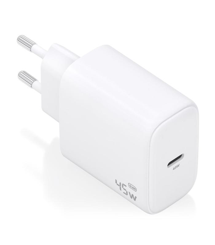 CARGADOR AISENS GAN 45W,1XUSB-C PD3.0 BLANCO