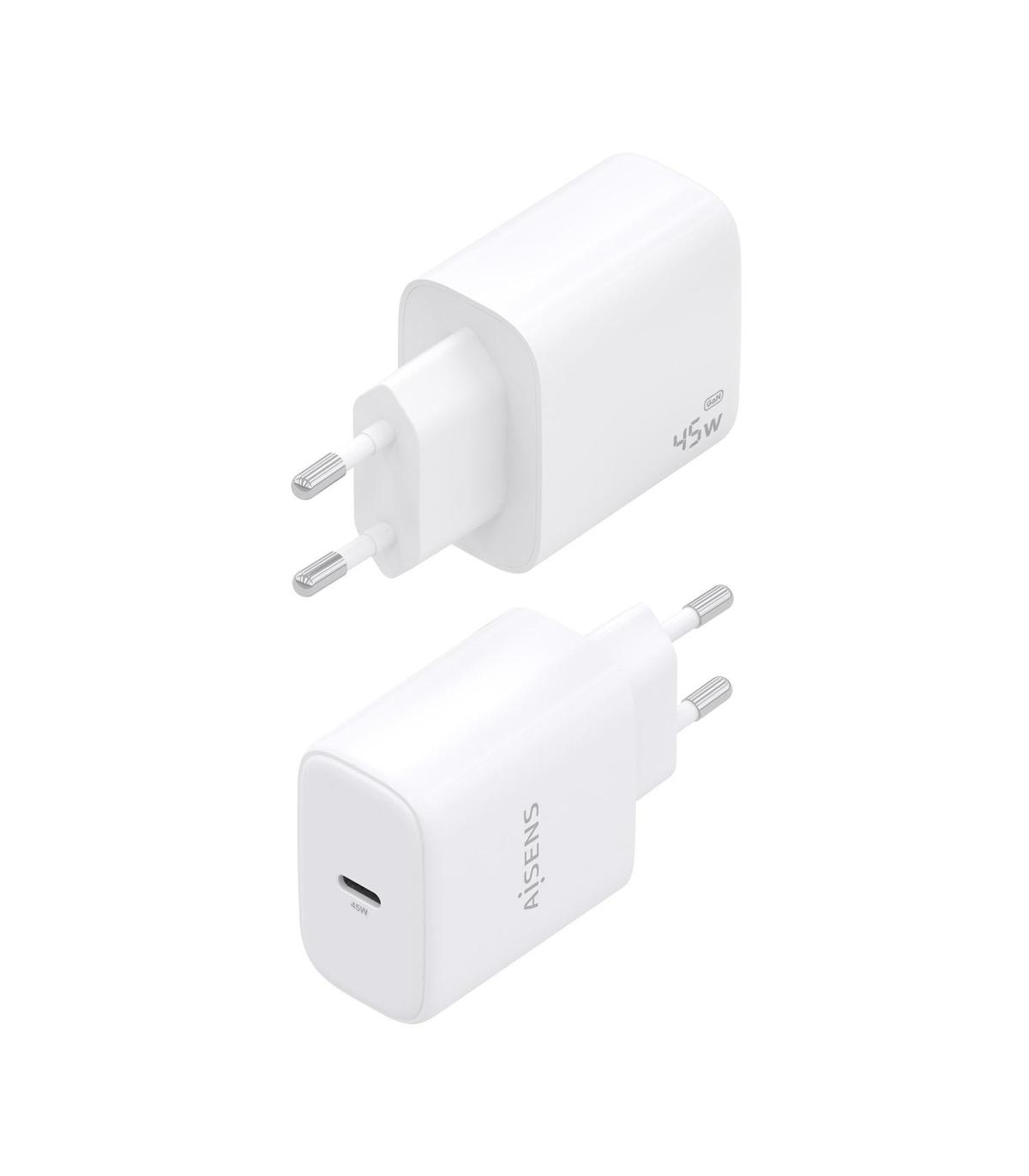 CARGADOR AISENS GAN 45W,1XUSB-C PD3.0 BLANCO