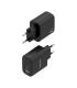 CARGADOR AISENS GAN 45W 1XUSB-C PD3.0 QC4.0 1XUSB-A QC3.0 NEGRO