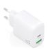 CARGADOR AISENS GAN 45W 1XUSB-C PD3.0 QC4.0 1XUSB-A QC3.0 BLANCO