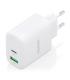 CARGADOR AISENS GAN 45W 1XUSB-C PD3.0 QC4.0 1XUSB-A QC3.0 BLANCO