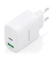 CARGADOR AISENS GAN 45W 1XUSB-C PD3.0 QC4.0 1XUSB-A QC3.0 BLANCO
