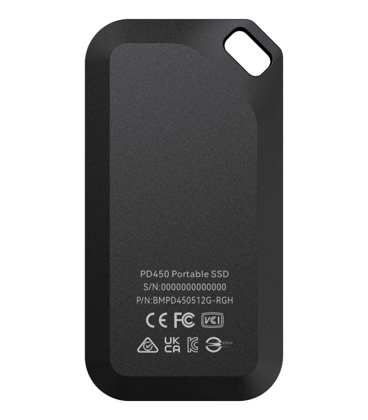 HD EXT SSD  500GB BIWIN USB3.2(GEN1) BMPD450500G-RGH NEGRO