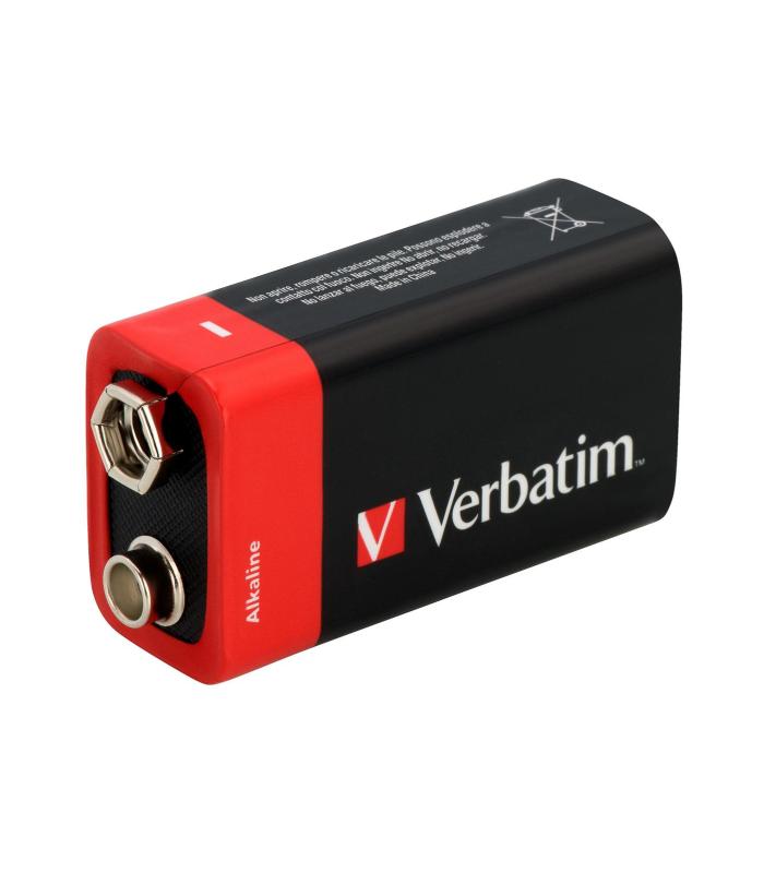 PILA ALCALINA VERBATIM 6LR61 9V 1 UNID.