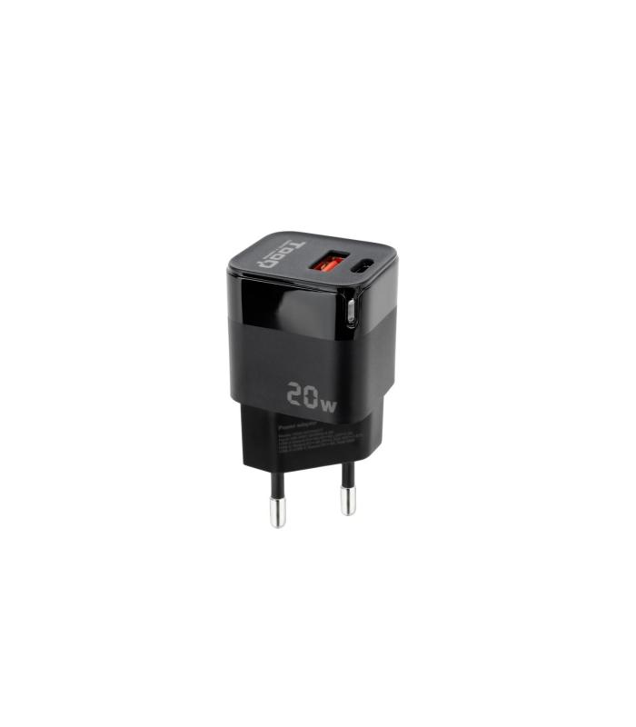 CARGADOR DE PARED TOOQ TQWC-QCPD20  1XUSB TIPO-C  1XUSB  20W