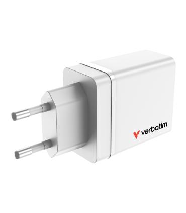 CARGADOR DE PARED GAN VERBATIM CHR-30EU2  1XUSB TIPO-C 3XUSB  30W