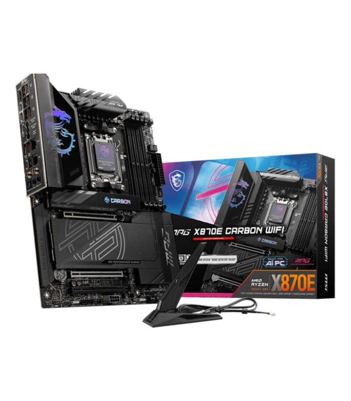 PLACA MSI MPG X870E CARBON WIFI,AMD,AM5,X870,4DDR5,LAN5G+WIFI7+BT5.4,ATX