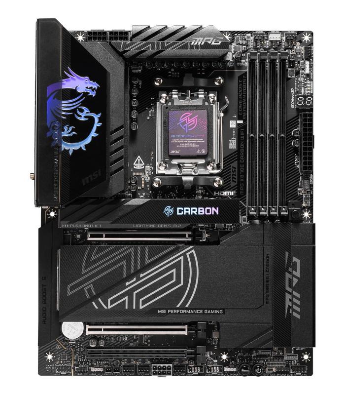 PLACA MSI MPG X870E CARBON WIFI,AMD,AM5,X870,4DDR5,LAN5G+WIFI7+BT5.4,ATX