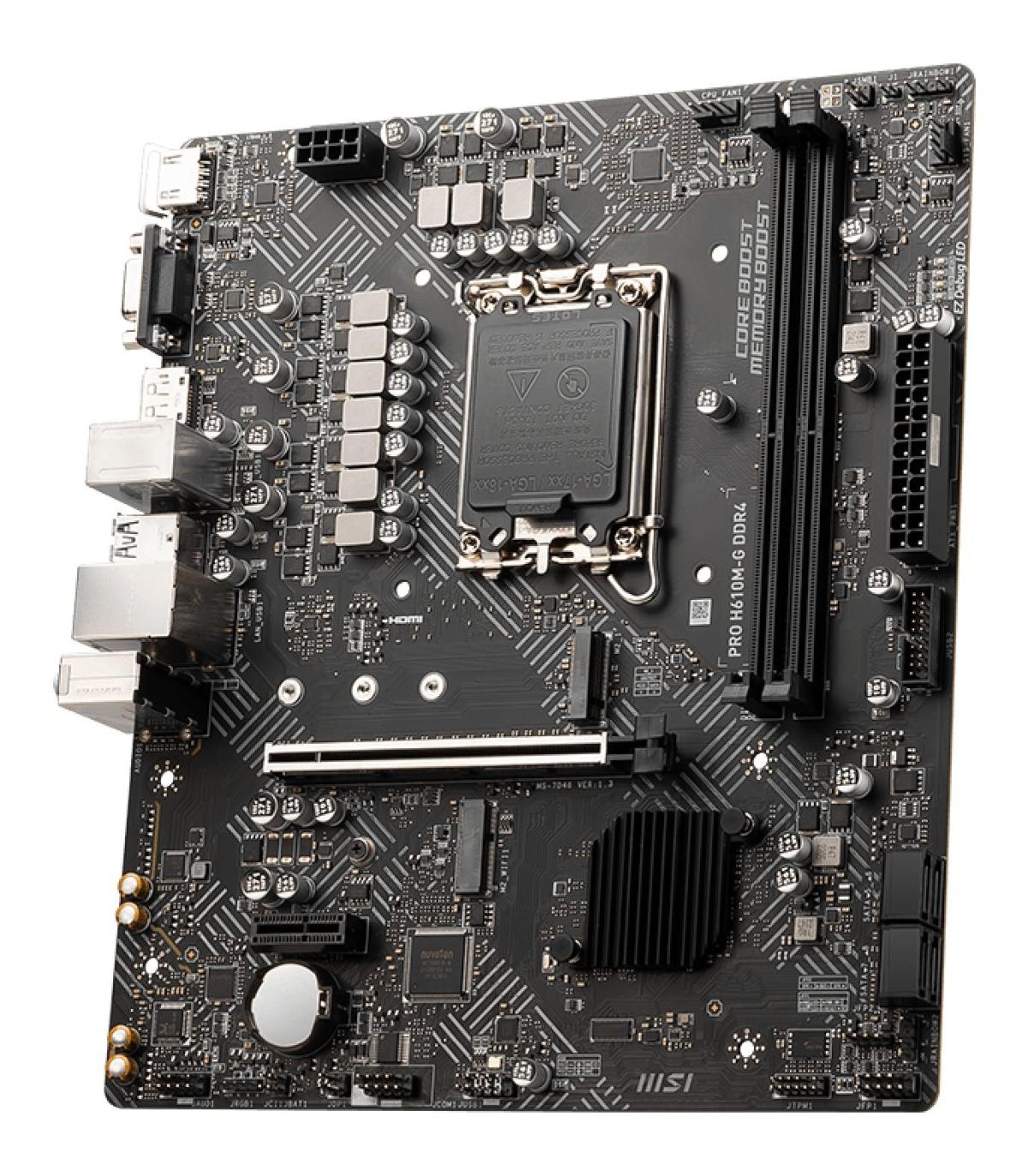 PLACA MSI PRO H610M-G DDR4,INTEL,1700,H610,2DDR4,MATX