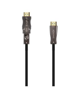 CABLE HDMI AISENS V2.1 OPTICO ACTIVO AOC DESMONTABLE 8K60HZ M M 15M NEGRO