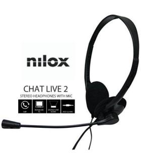 Nilox Auriculares NXCM0000004 Doble Jack Negro