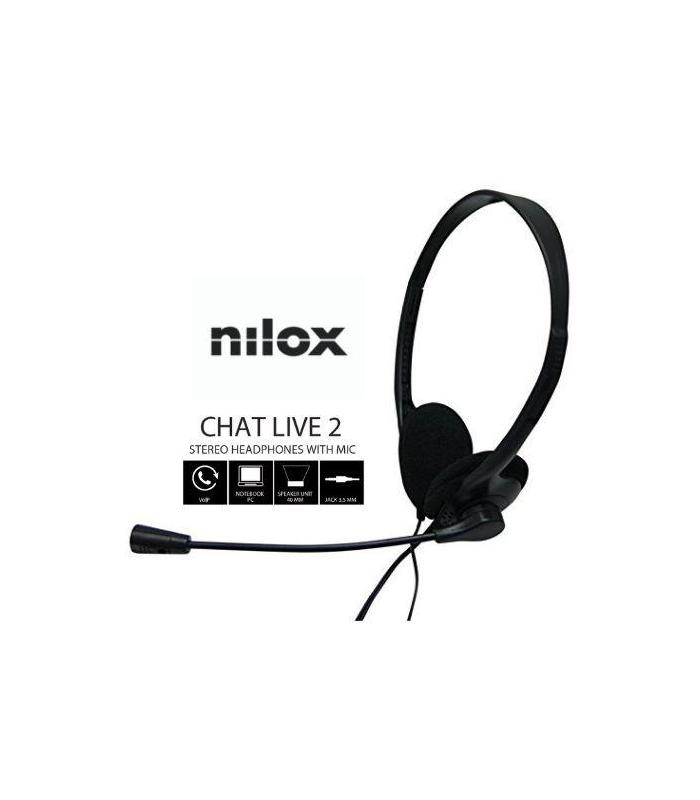 Nilox Auriculares NXCM0000004 Doble Jack Negro