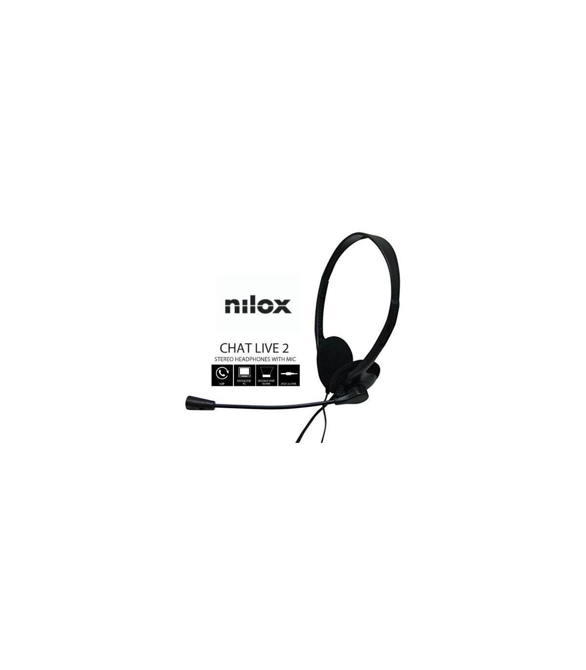 Nilox Auriculares NXCM0000004 Doble Jack Negro