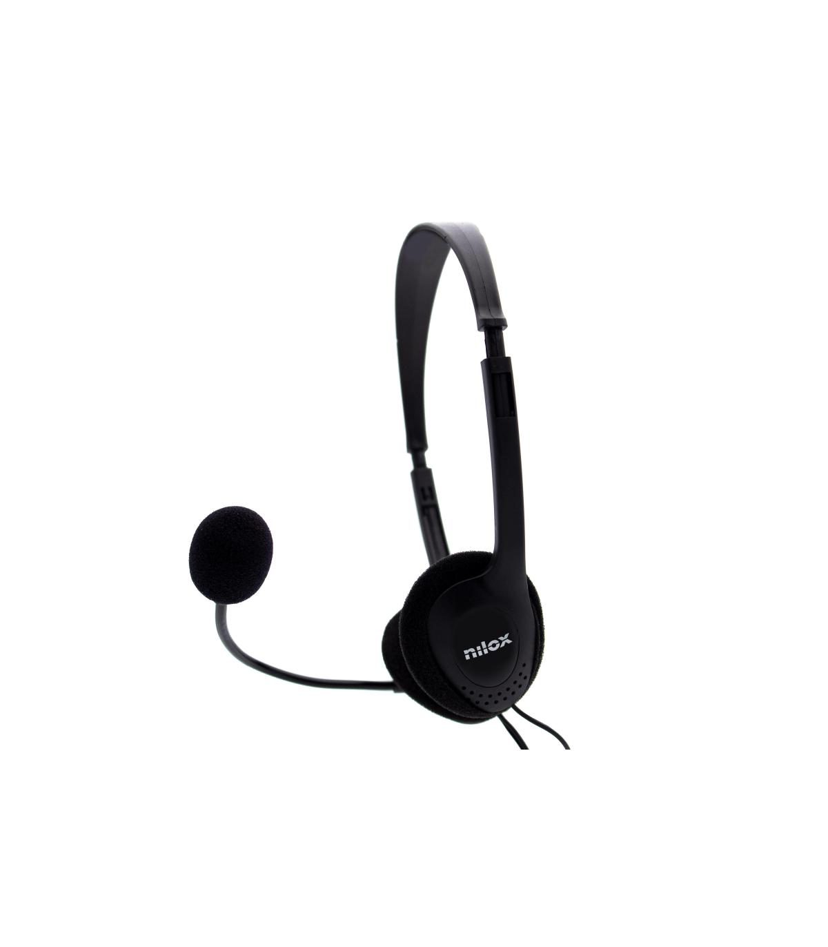 Nilox Auriculares NXCM0000004 Doble Jack Negro
