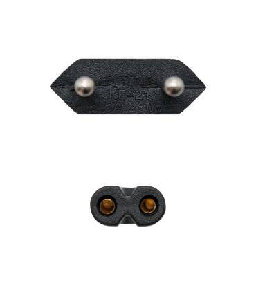 Cable Alimentacin Forma 8 Nanocable 10.22.0402-L200  CEE7 16 Macho - C7 Hembra  2m  Negro