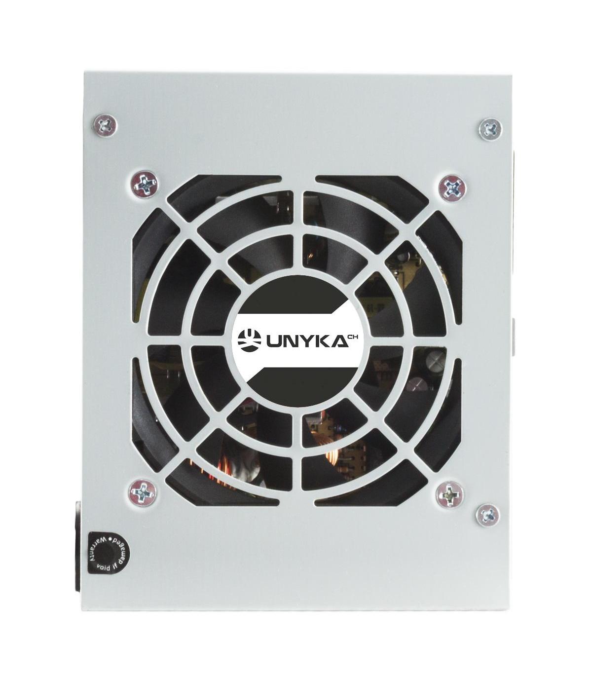Fuente Alimentacin Unykach SFX MATX (Formato Cuadrado) 450W - 1x Ventilador 8cm - 24 Pins - 2 X SATA - 2 X Molex - 1 X 20+4 Pin 