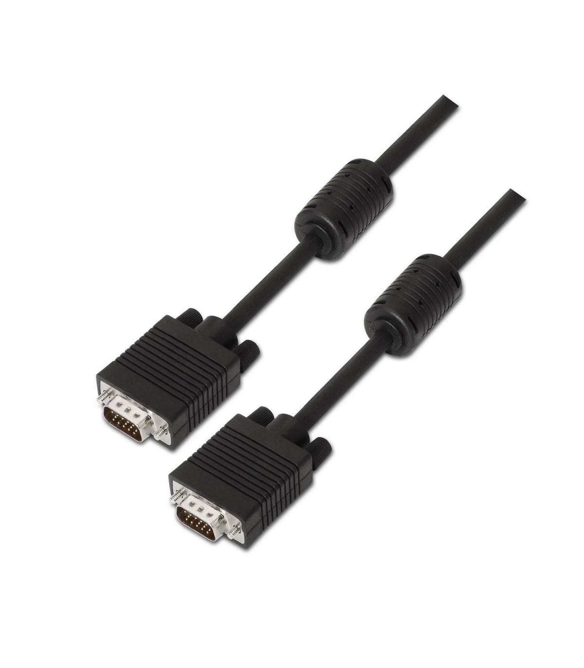 CABLE AISENS SVGA CON FERRITA HDB15 M-HDB15 M NEGRO 10M