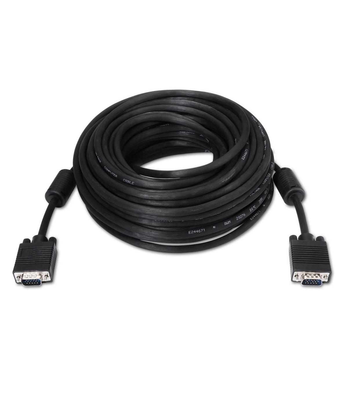 CABLE AISENS SVGA CON FERRITA HDB15 M-HDB15 M NEGRO 10M
