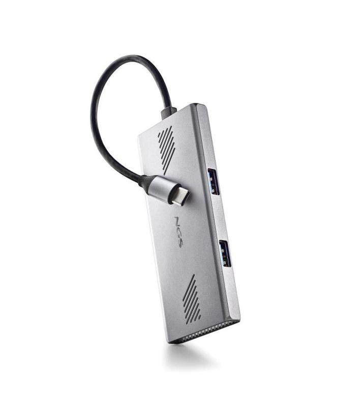 NGS - Hub USB WONDERDUO-C De 4 Puertos (2 USB-C + 2 USB-A)