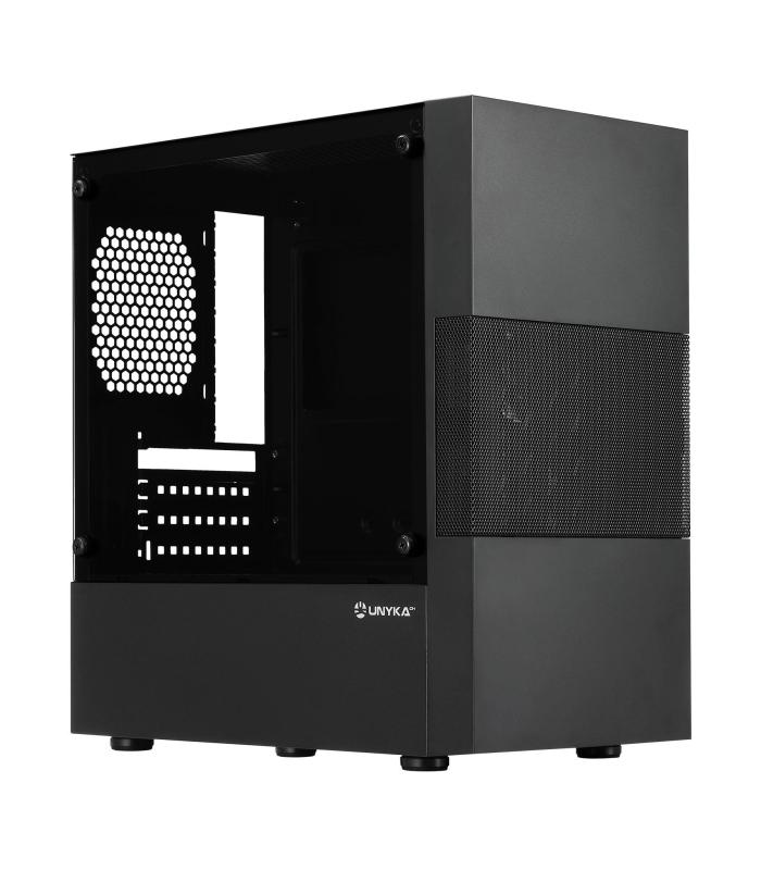 UnykaCH Aero C25 - Caja MicroATX - 2 X USB 3.0 - 1 X USB 2.0 - HD Audio - Fuente 500W - 371x205x392 - Frontal Mesh Central - Lat