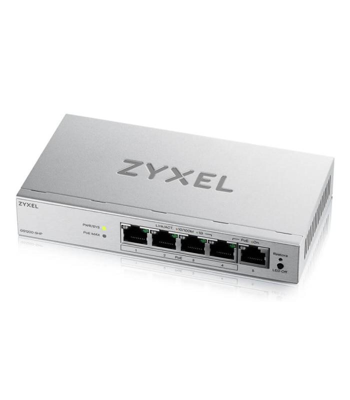ZyXEL GS1200-5HPv3 Switch 5xGb (4xPoE+) 68W