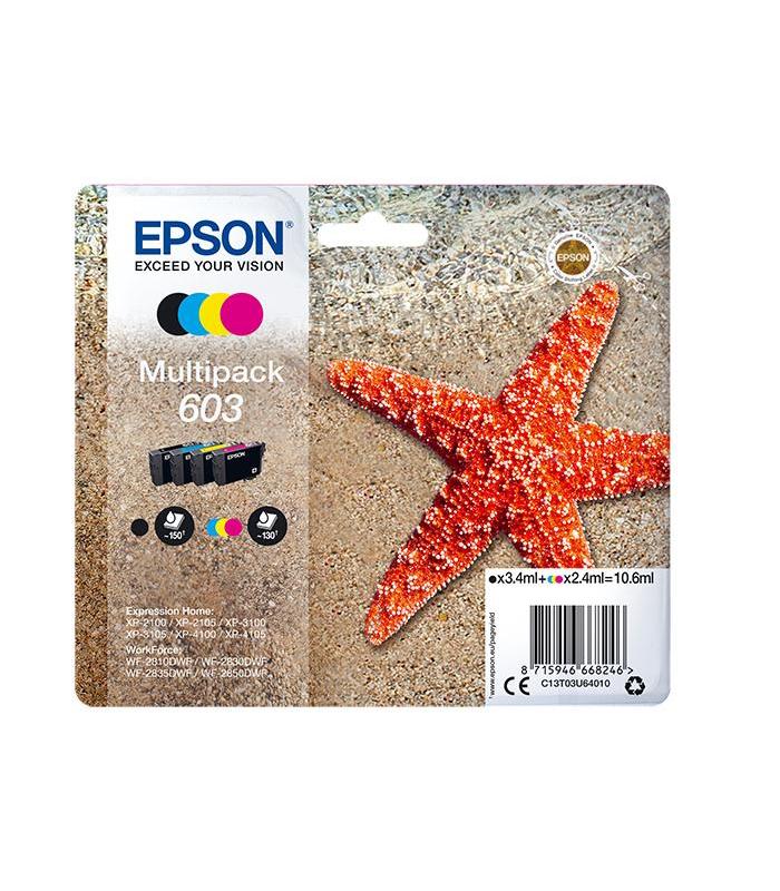PACK DE CARTUCHOS 4 COLORES (CMYBK) EPSON 603