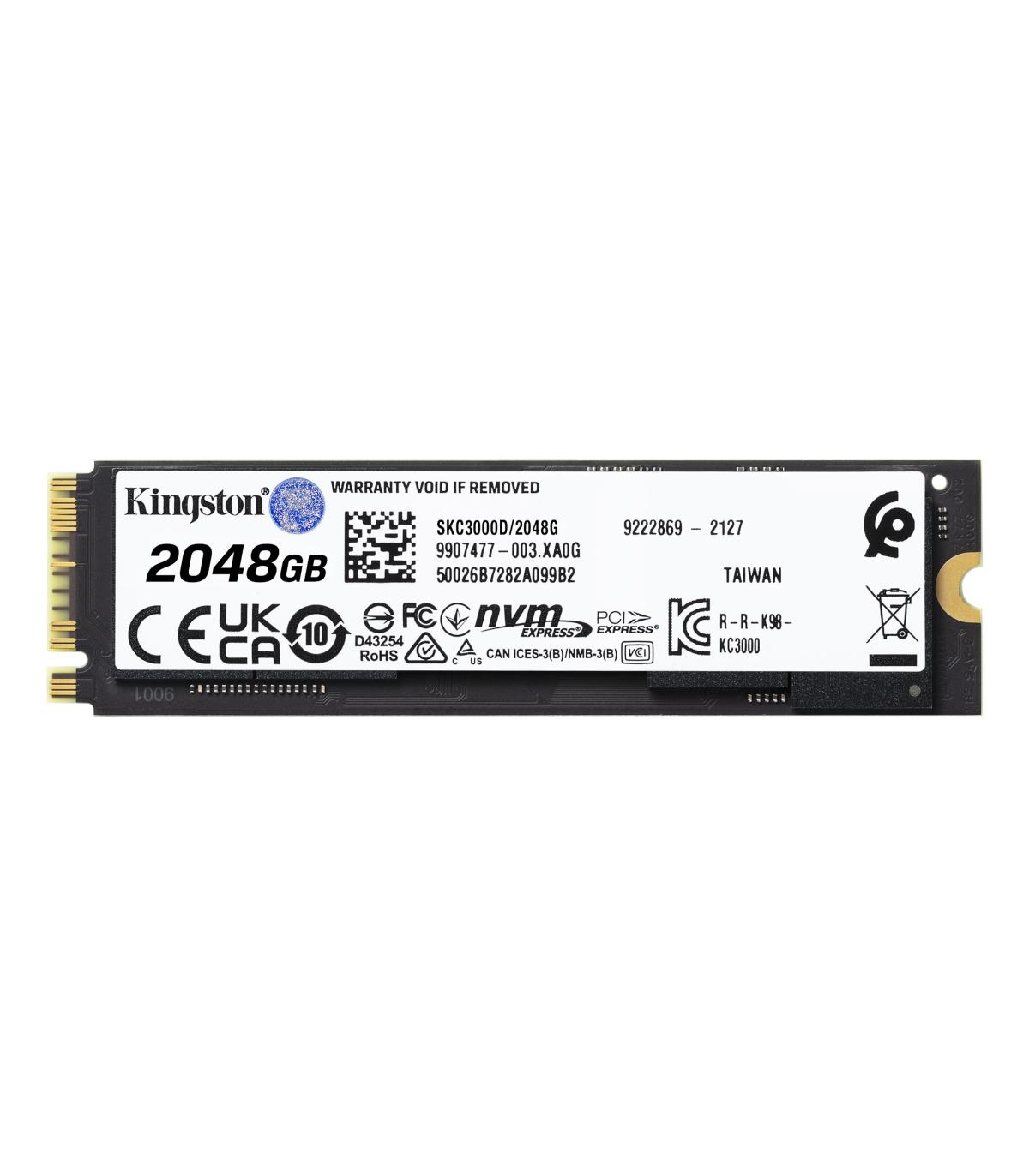 Kingston Technology KC3000 M.2 2048 GB PCI Express 4.0 3D TLC NVMe